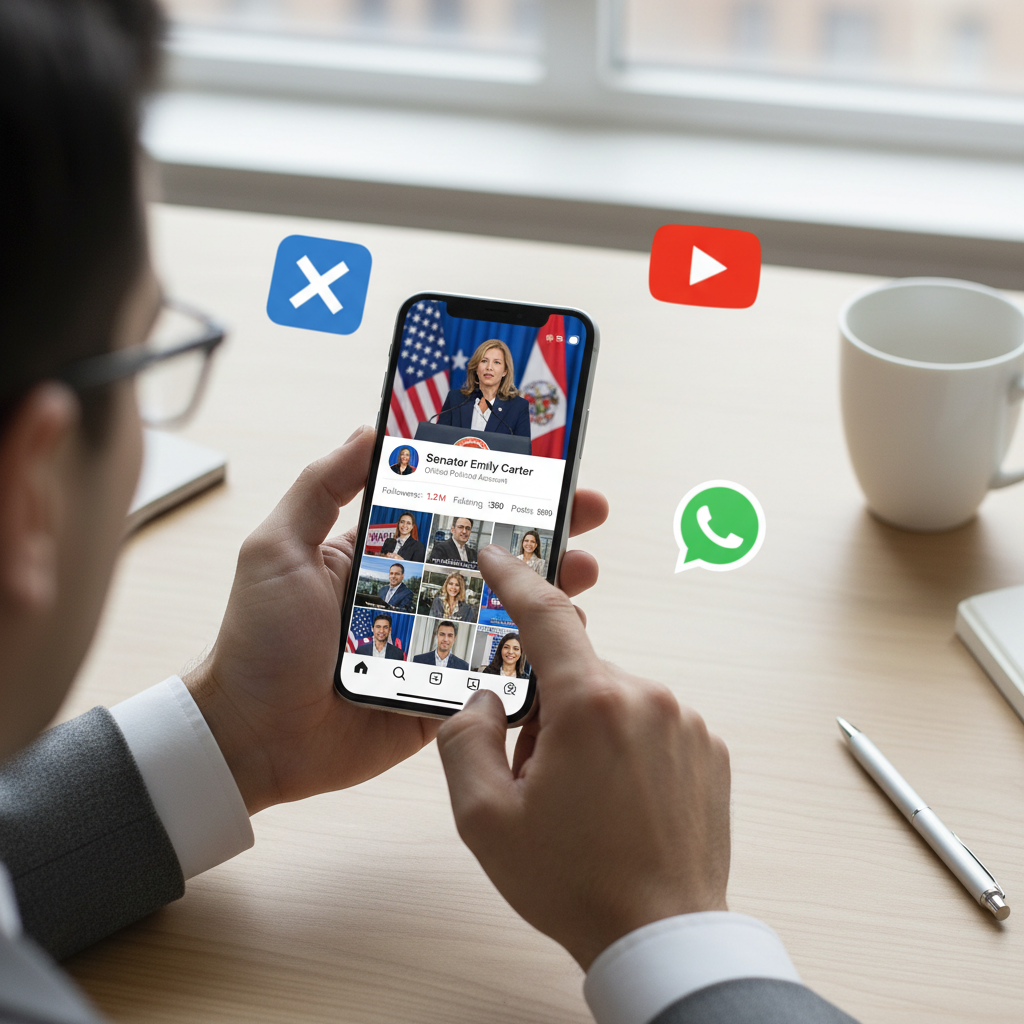 Uso de redes sociais para marketing político